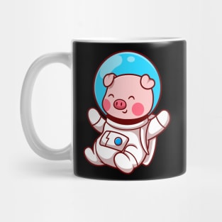 Cute Pig Astronaut Floating Cartoon Mug